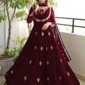 3 Pcs Women's Stitched Chiffon Embroidered Maxi.