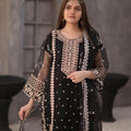 3 Pcs Women's Stitched Embroidered Suit.